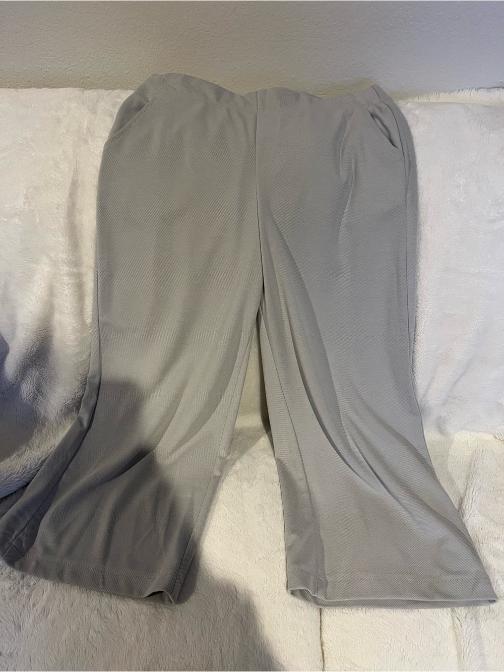 Max Studio Light Gray Knit Sleeveless Top and Pants Set - Picture 7 of 7